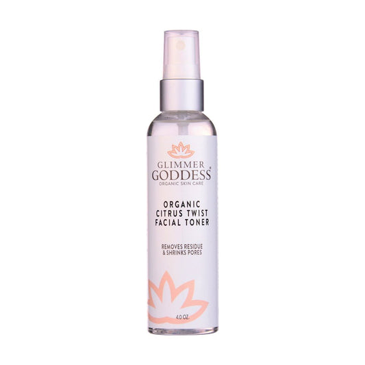 Organic Rose Water Facial Toner – Citrus Twist Toner with Witch Hazel & Aloe for Pore Tightening